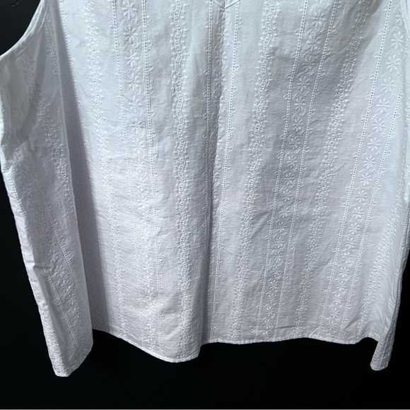 Time and Tru Women's Woven Tank Top Size:XXL color: White - Picture 5 of 9